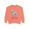 Dandie Dinmont Terrier Humor Sweatshirt, Terracotta, front view