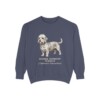 Dandie Dinmont Terrier Latin Sweatshirt, Denim, front view