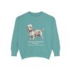 Dandie Dinmont Terrier Latin Sweatshirt, Seafoam, front view