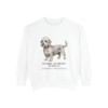 Dandie Dinmont Terrier Latin Sweatshirt, White, front view