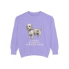 Dandie Dinmont Terrier Mom Sweatshirt, Violet, front view