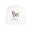 Dandie Dinmont Terrier Mom Sweatshirt, White, front view