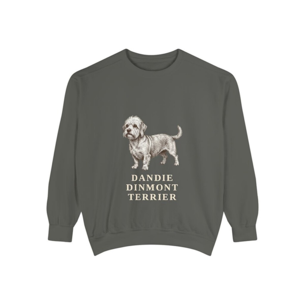 Dandie Dinmont Terrier Sweatshirt, Pepper, front view