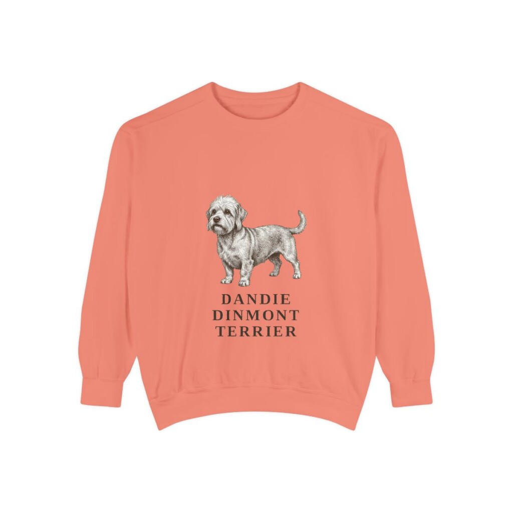 Dandie Dinmont Terrier Sweatshirt, Terracotta, front view