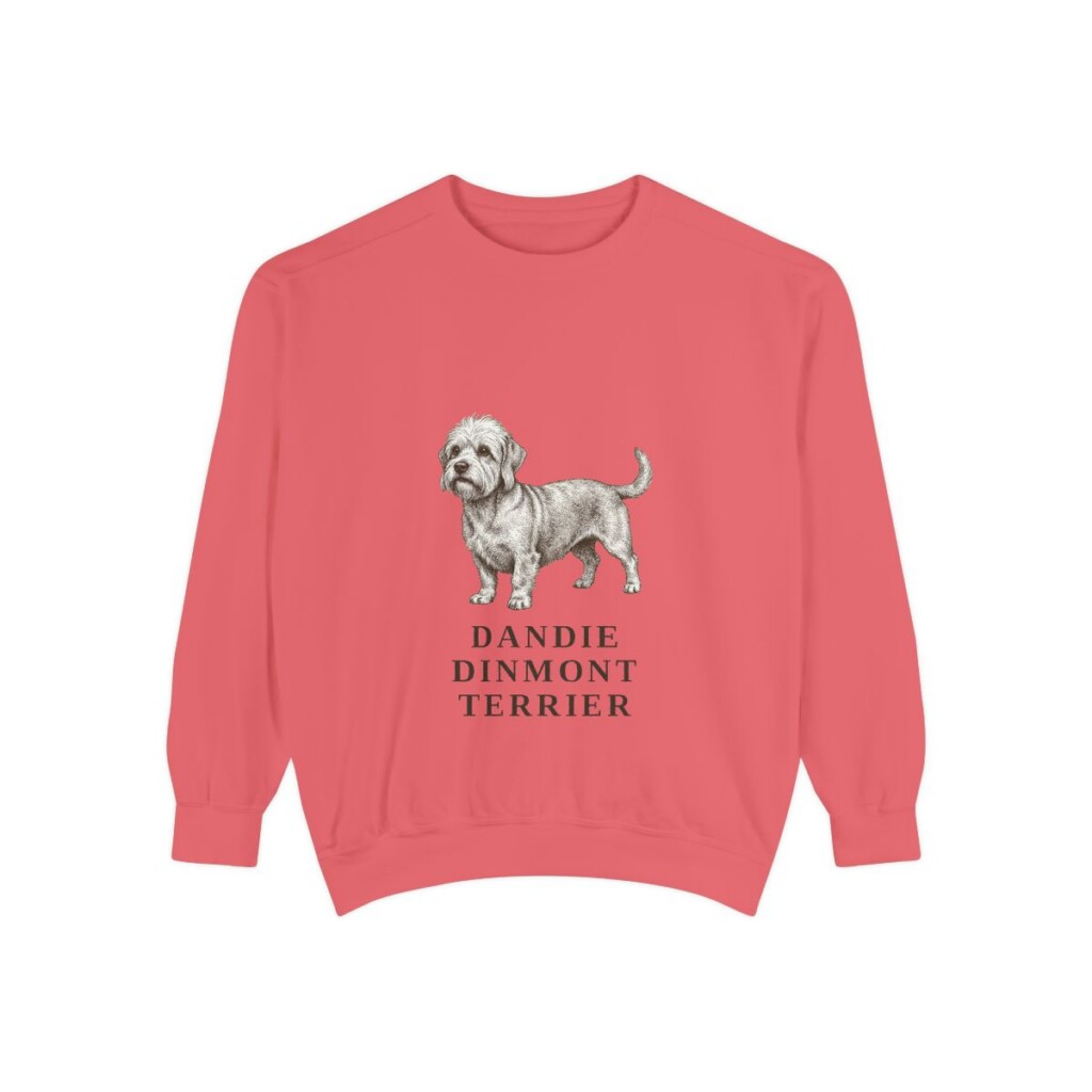 Dandie Dinmont Terrier Sweatshirt, Watermelon, front view