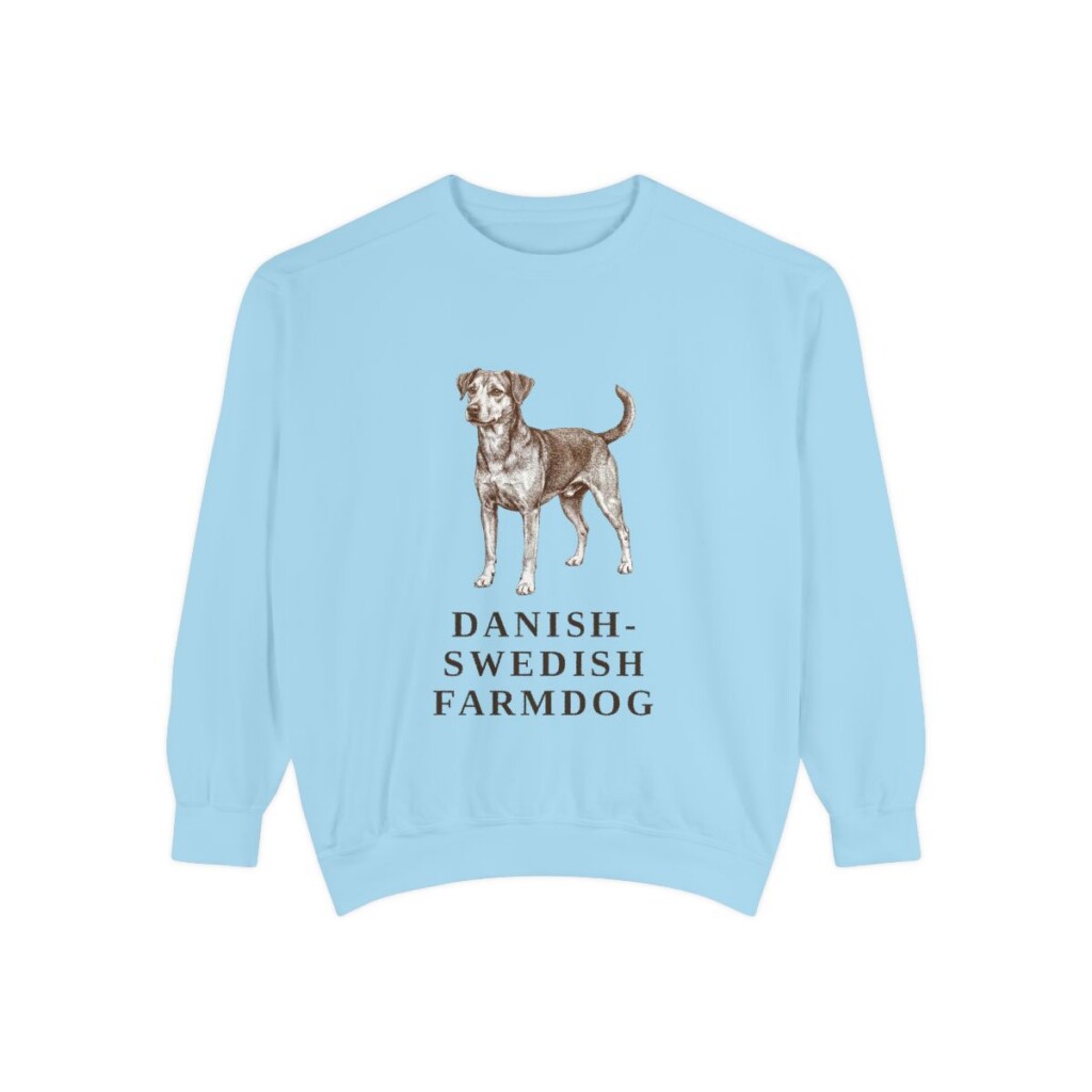Danish-Swedish Farmdog Sweatshirt, Chambray, front view
