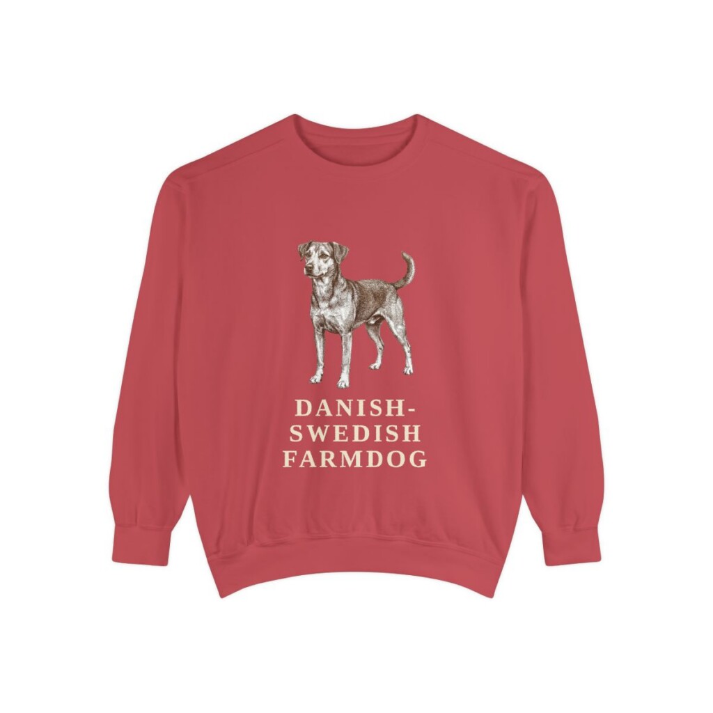 Danish-Swedish Farmdog Sweatshirt, Crimson, front view