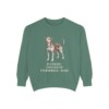 Danish-Swedish Farmdog Dad Sweatshirt, Light Green, front view
