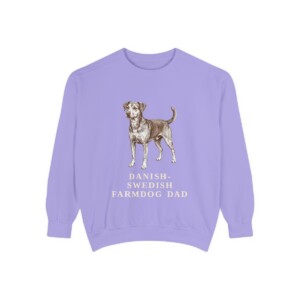 Danish-Swedish Farmdog Dad Sweatshirt, Violet, front view