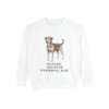 Danish-Swedish Farmdog Dad Sweatshirt, White, front view