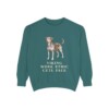 Danish-Swedish Farmdog Humor Sweatshirt, Blue Spruce, front view