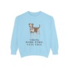 Danish-Swedish Farmdog Humor Sweatshirt, Chambray, front view