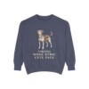 Danish-Swedish Farmdog Humor Sweatshirt, Denim, front view