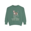 Danish-Swedish Farmdog Humor Sweatshirt, Light Green, front view