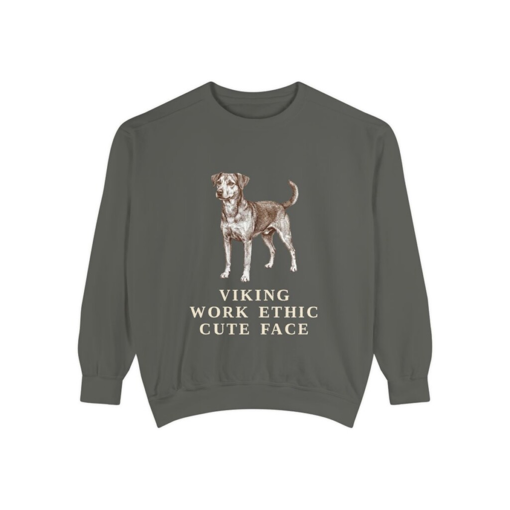 Danish-Swedish Farmdog Humor Sweatshirt, Pepper, front view