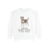 Danish-Swedish Farmdog Humor Sweatshirt, White, front view