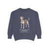 danish-swedish-farmdog-sweatshirt-latin-denim Danish-Swedish Farmdog Latin Sweatshirt, Denim, front view