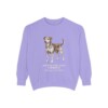 danish-swedish-farmdog-sweatshirt-latin-violet Danish-Swedish Farmdog Latin Sweatshirt, Violet, front view