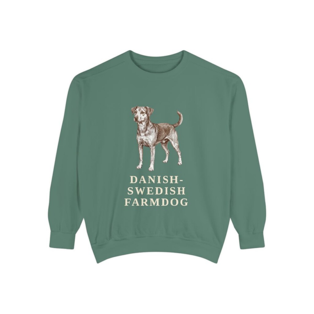 Danish-Swedish Farmdog Sweatshirt, Light Green, front view