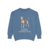 danish-swedish-farmdog-sweatshirt-mom-blue-jean-1 Danish-Swedish Farmdog Mom Sweatshirt, Blue Jean, front view