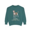 danish-swedish-farmdog-sweatshirt-mom-blue-spruce-1 Danish-Swedish Farmdog Mom Sweatshirt, Blue Spruce, front view