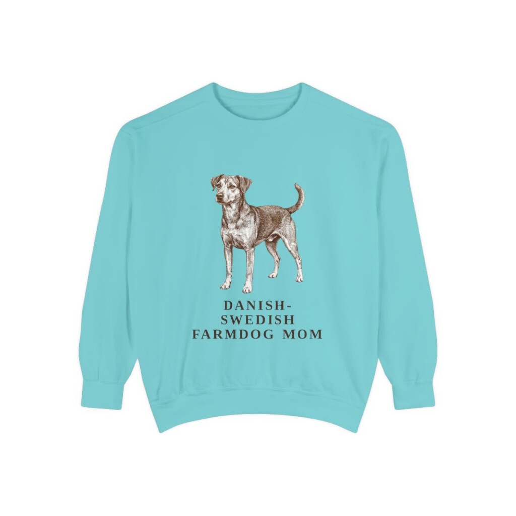 danish-swedish-farmdog-sweatshirt-mom-chalky-mint-1 Danish-Swedish Farmdog Mom Sweatshirt, Chalky Mint, front view