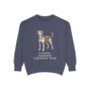 danish-swedish-farmdog-sweatshirt-mom-denim-1 Danish-Swedish Farmdog Mom Sweatshirt, Denim, front view