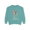 danish-swedish-farmdog-sweatshirt-mom-seafoam-1 Danish-Swedish Farmdog Mom Sweatshirt, Seafoam, front view