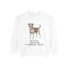 danish-swedish-farmdog-sweatshirt-mom-white-1 Danish-Swedish Farmdog Mom Sweatshirt, White, front view