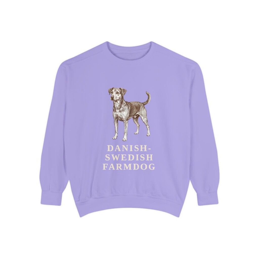 Danish-Swedish Farmdog Sweatshirt, Violet, front view