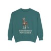 doberman-pinscher-sweatshirt-blue-spruce Doberman Pinscher Sweatshirt, Blue Spruce, front view