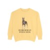 doberman-pinscher-sweatshirt-butter Doberman Pinscher Sweatshirt, Butter, front view