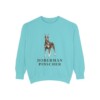 doberman-pinscher-sweatshirt-chalky-mint Doberman Pinscher Sweatshirt, Chalky Mint, front view