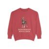 doberman-pinscher-sweatshirt-crimson Doberman Pinscher Sweatshirt, Crimson, front view