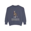 Doberman Pinscher Humor Sweatshirt, Denim, front view