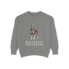 Doberman Pinscher Humor Sweatshirt, Grey, front view