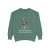 Doberman Pinscher Humor Sweatshirt, Light Green, front view