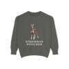 doberman-pinscher-sweatshirt-pepper Doberman Pinscher Sweatshirt, Pepper, front view