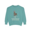 doberman-pinscher-sweatshirt-seafoam Doberman Pinscher Sweatshirt, Seafoam, front view