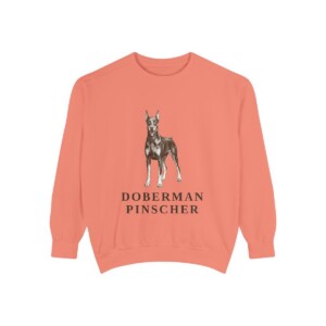 Doberman Pinscher Sweatshirt, Terracotta, front view