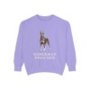 doberman-pinscher-sweatshirt-violet Doberman Pinscher Sweatshirt, Violet, front view