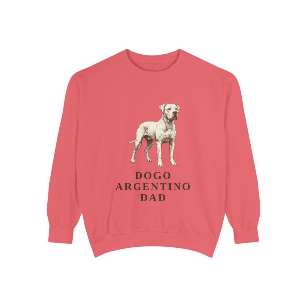 Dogo Argentino Dad Sweatshirt, Watermelon, front view