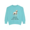 dogo-argentino-sweatshirt-humor-chalky-mint Dogo Argentino Humor Sweatshirt, Chalky Mint, front view