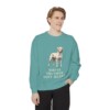 dogo-argentino-sweatshirt-humor-seafoam-person-1-front Dogo Argentino Humor Sweatshirt, Seafoam, person 1 front