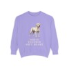dogo-argentino-sweatshirt-humor-violet Dogo Argentino Humor Sweatshirt, Violet, front view