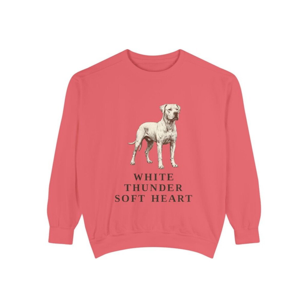 dogo-argentino-sweatshirt-humor-watermelon Dogo Argentino Humor Sweatshirt, Watermelon, front view
