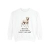 dogo-argentino-sweatshirt-humor-white Dogo Argentino Humor Sweatshirt, White, front view