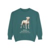 Dogo Argentino Latin Sweatshirt, Blue Spruce, front view