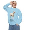 Dogo Argentino Latin Sweatshirt, Chambray, person 2 context