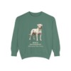 Dogo Argentino Latin Sweatshirt, Light Green, front view